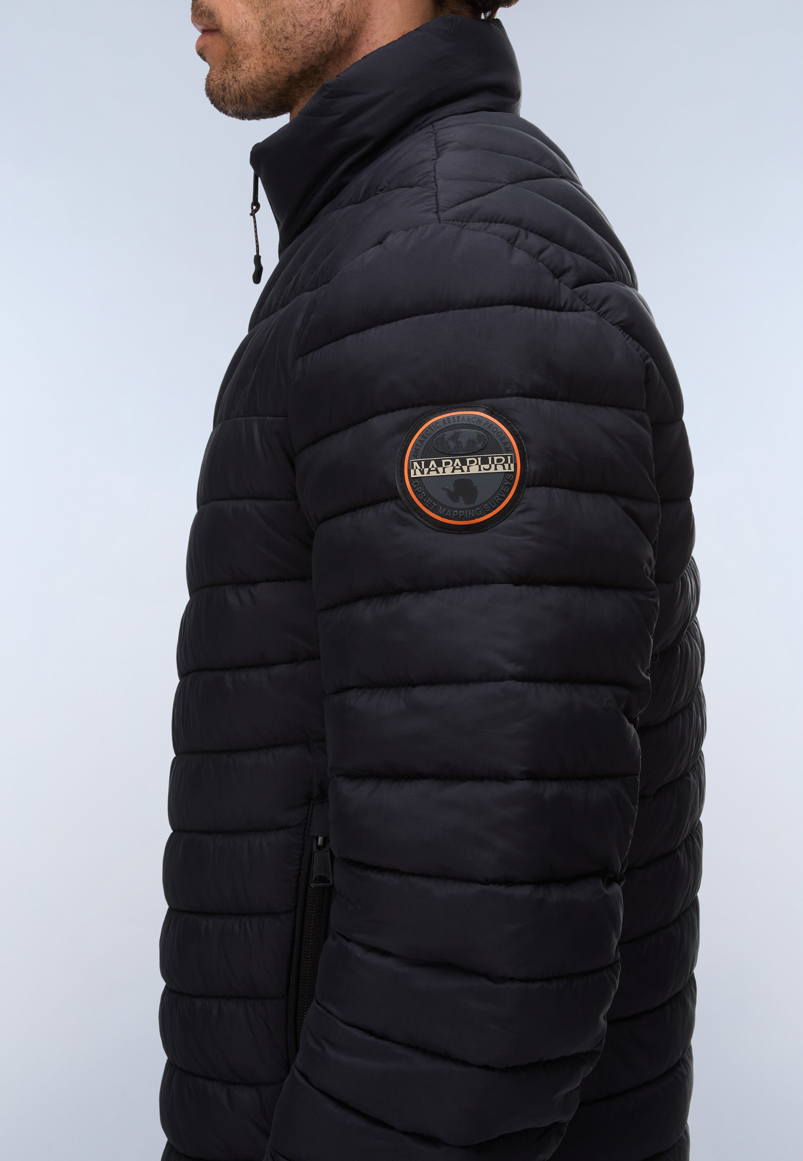 Steppjacke NAPAPIJRI "A-LAPAZ S LAPAZ BLACK MRS", Herren, Gr. S, schwarz (lapaz schwarz mrs), Obermaterial: 100% Polyamid, Jacken Steppjacke, auch in grossen Grössen, mit sportlichem Stil lapaz schwarz mrs S