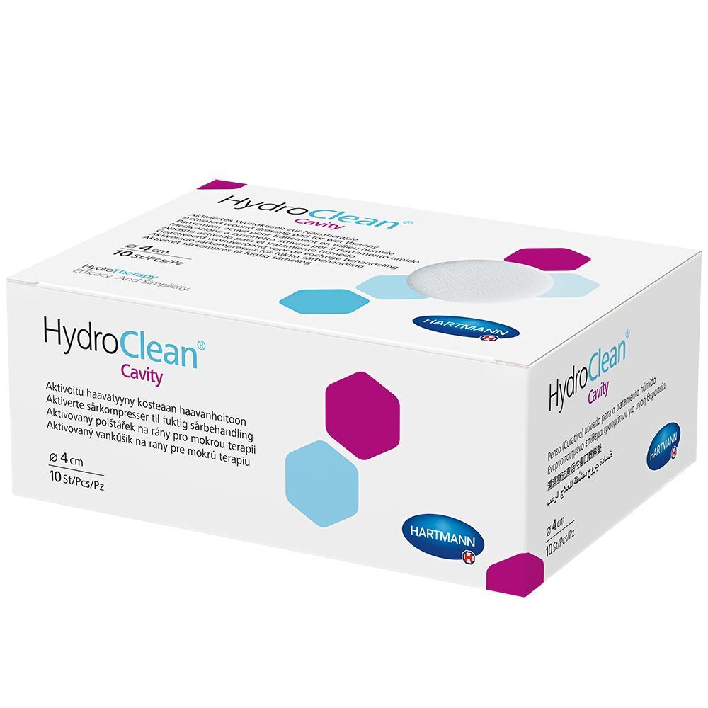 Hydroclean cavity Kompressen 4 cm rund steril 10 St