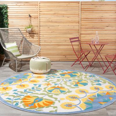 Nourison Aloha Modern Floral Vibrant Multicolored Indoor/Outdoor Area Rug