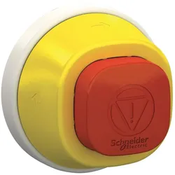 Schneider Electric Not Aus Taster Fronment für beleuchtbarer Aus/Not Halt, Schalter + Taster, Rot
