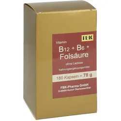 B12+B6+Folsäure ohne Lactose Kapseln