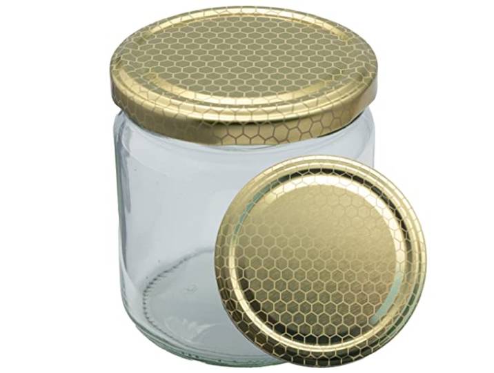 Twist-Off Honigglas mit Metalldeckel 500g Gold-Waben 1 Paket (96 Stk)