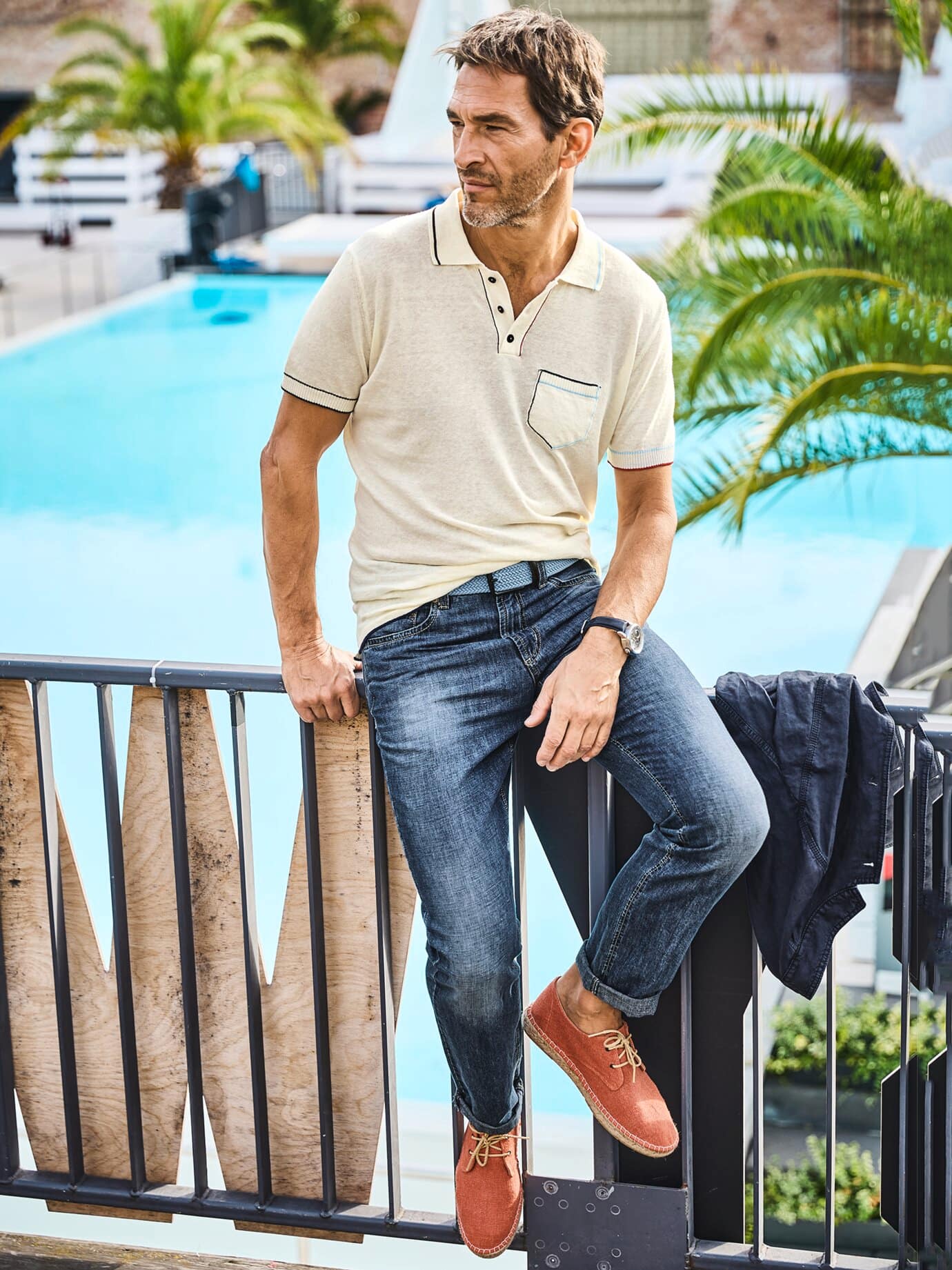 Mey & Edlich Feinsinniges Polo Beige XXL