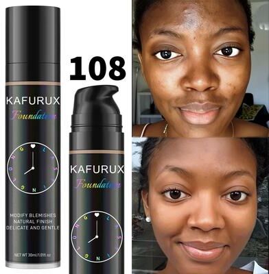 Inspired Finds 8 Color Liquid Foundation Waterproof Korean Makeup Base With Full Coverage Concealer 108