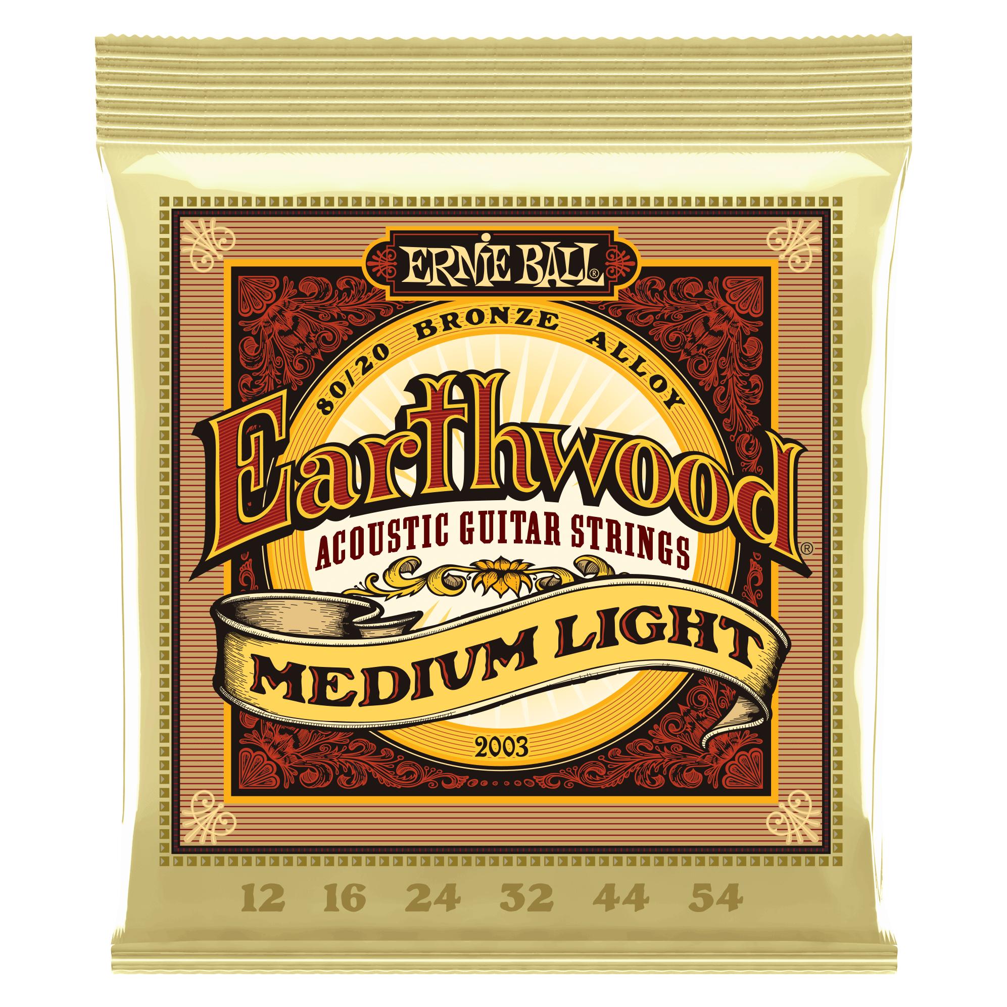 Ernie Ball Earthwood Medium Light (6x, Gitarre, 0.05") (EB2003)