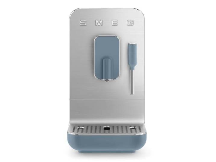 Smeg, Automatische Espressomaschine BCC12SBMEU, Dampfdüse, Integrierte Getreidemühle, Thermoblock-System, 1,4 L Tank, Abnehmbares Auffangtablett, Kompakte Abmessungen
