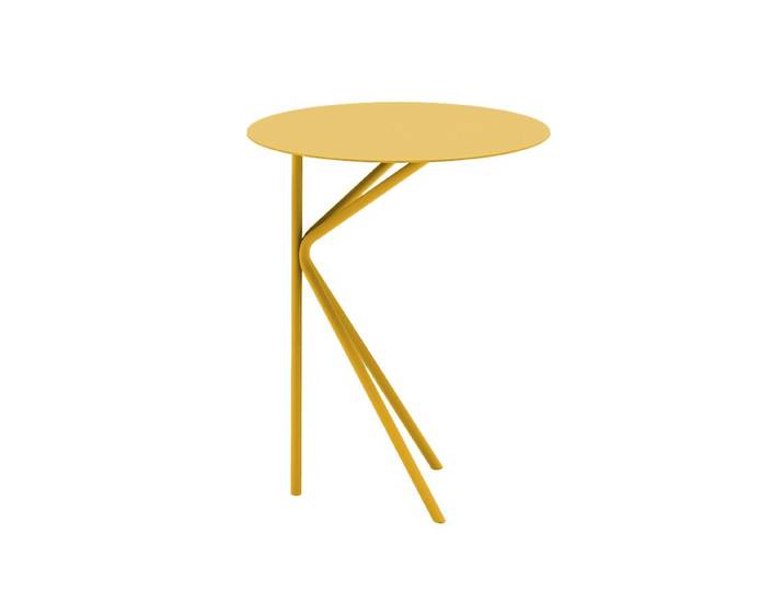 MEME DESIGN table basse TWIN ALTO (Jaune Maya - Métal)