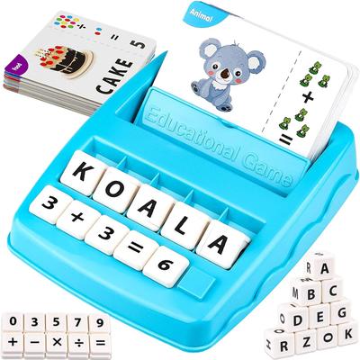 JoyToys Matching Letter Game And Early Learning Toy For Kids With Spelling And Math Activities Matching Letter Game And Early Learning Toy For Kids With Spelling And Math Activities