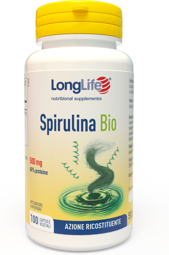 LONGLIFE Srl LongLife, Spirulina Bio, 100 capsule
