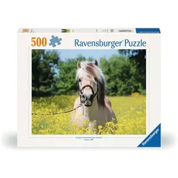 Ravensburger Puzzle 12000210 - Pferd im Rapsfeld - 500 Teile Puzzle für Erwachsene und Kinder ab 10 Jahren, Pferde-Puzzle