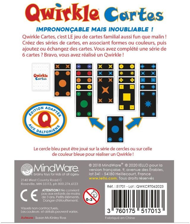 iello Qwirkle cartes