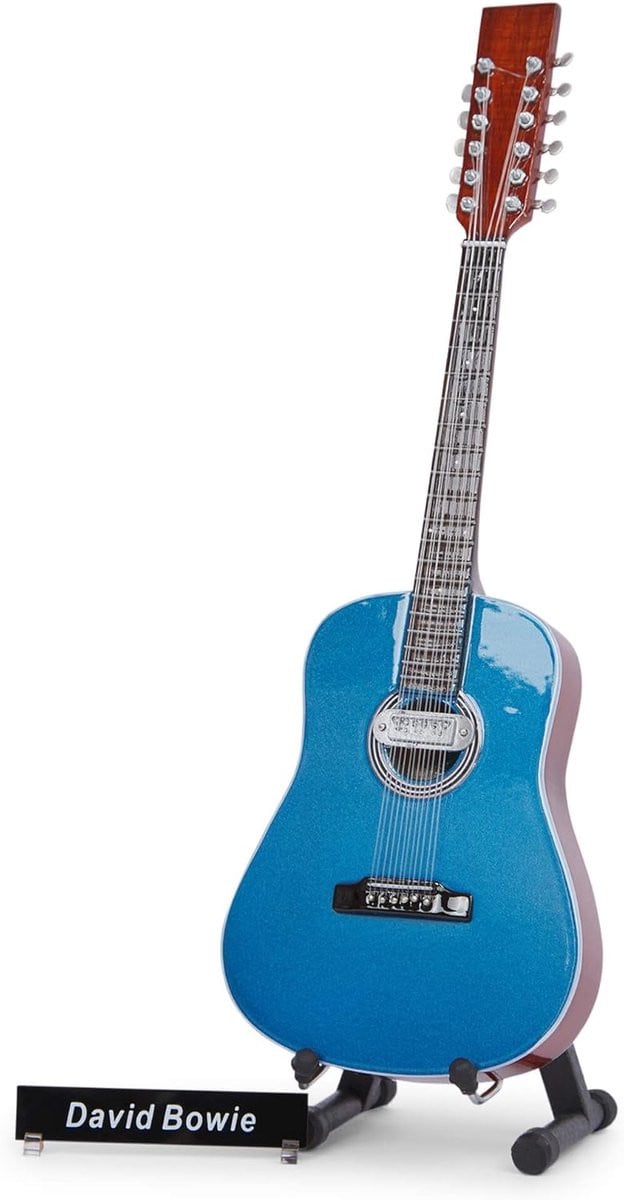 Handgemaakte David Bowie Miniature Gitaar Ornament voor Volwassenen