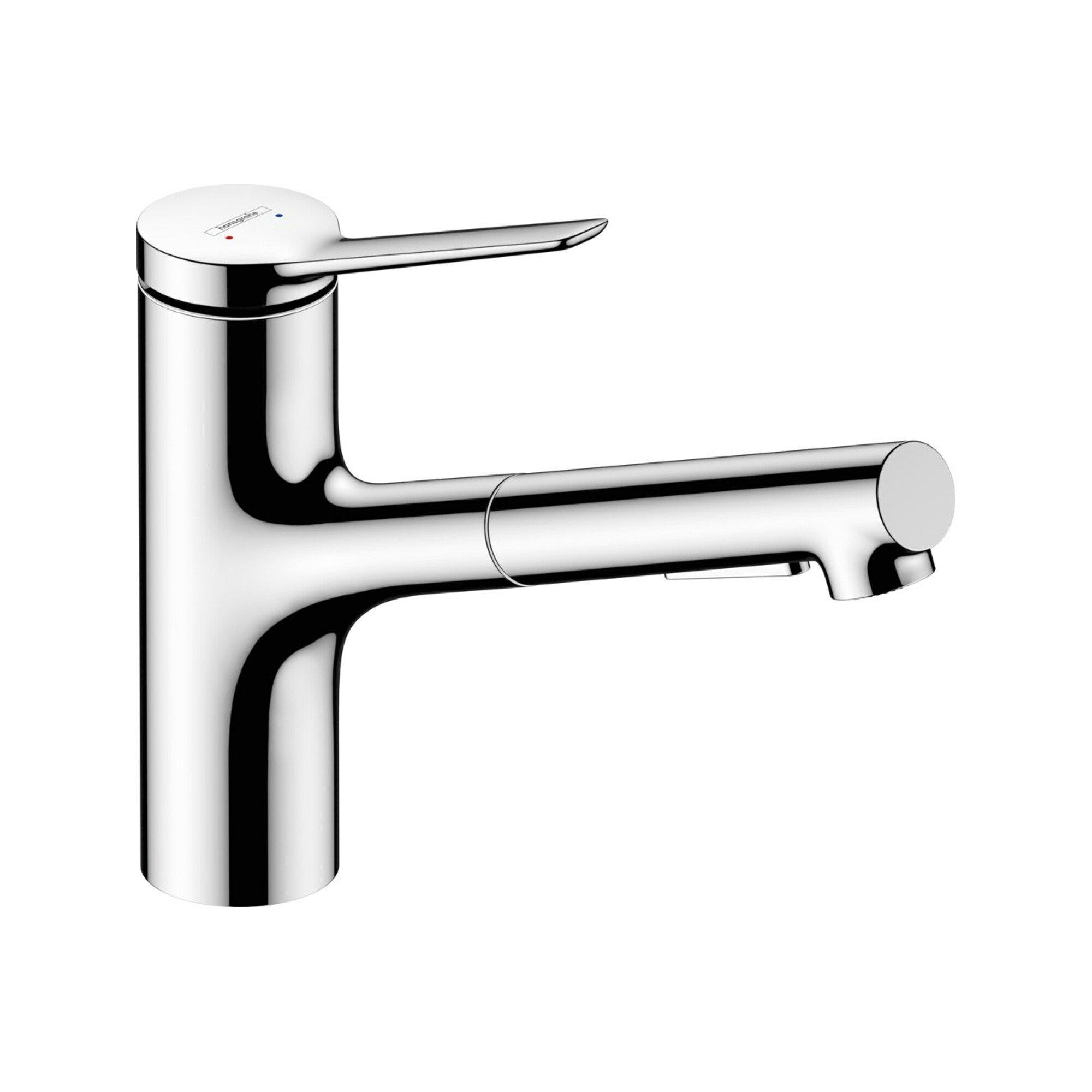 hansgrohe Einhebel-Küchenarmatur Zesis M33 Auszugslänge bis zu 500mm, chrom (74820000)