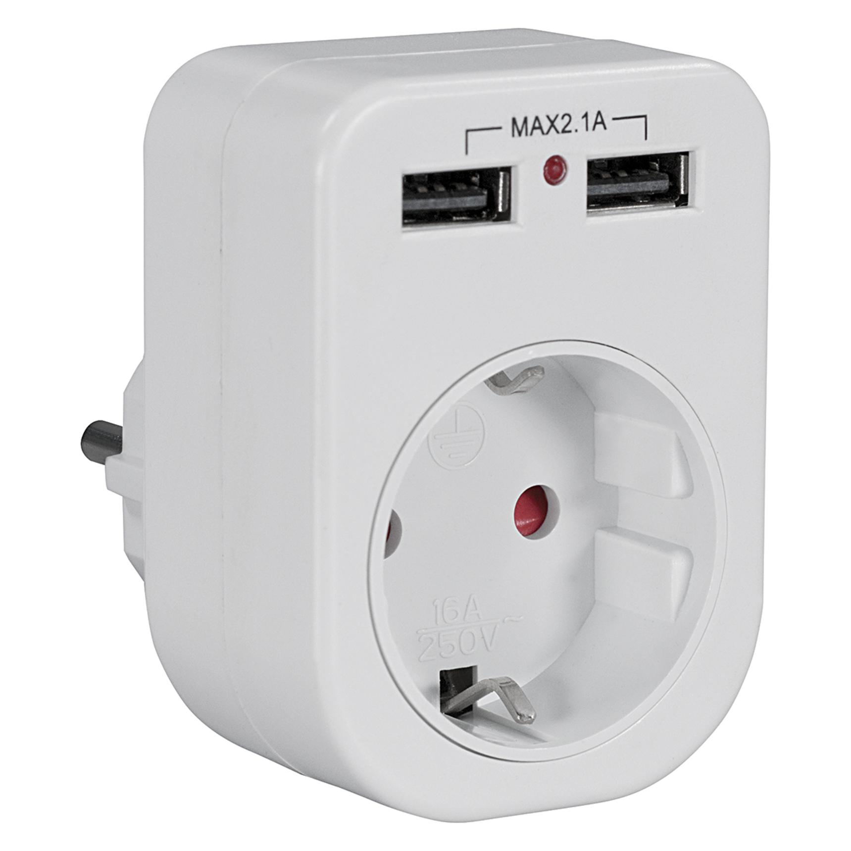 Maxtrack USB Ladeadapter 2,1A (2 Ports) (NV 80)