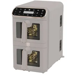BerlingerHaus BH9804 Heissluft-Fritteuse 11 l 2460 W Antihaftbeschichtung, Heisslu, Fritteuse, Grau