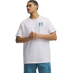 UNDER ARMOUR Herren Shirt BLUR LOGO, Größe M in Silber Silber