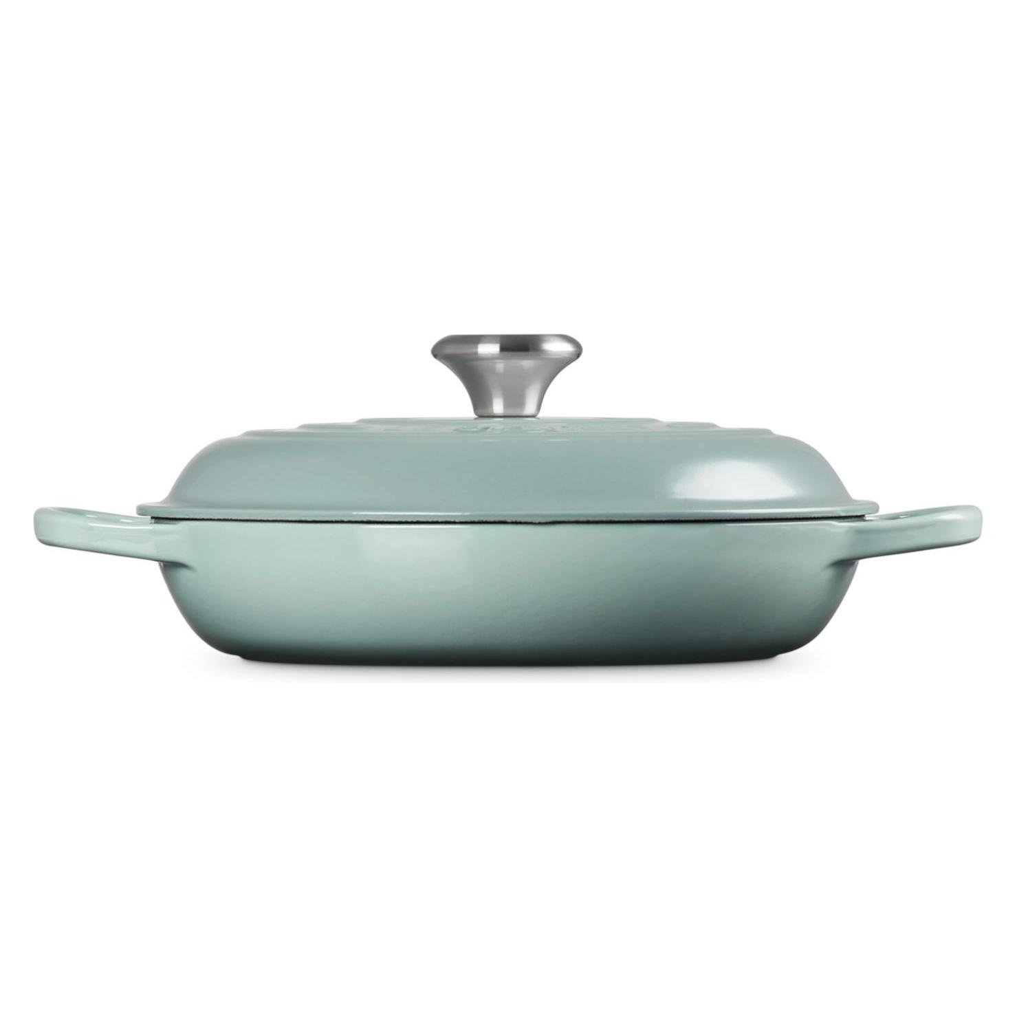 Le Creuset Shallow pan Evo 26cm Sea Salt (Bratpfanne, Gusseisen, 26 x 11.90 cm) (21180267174430)