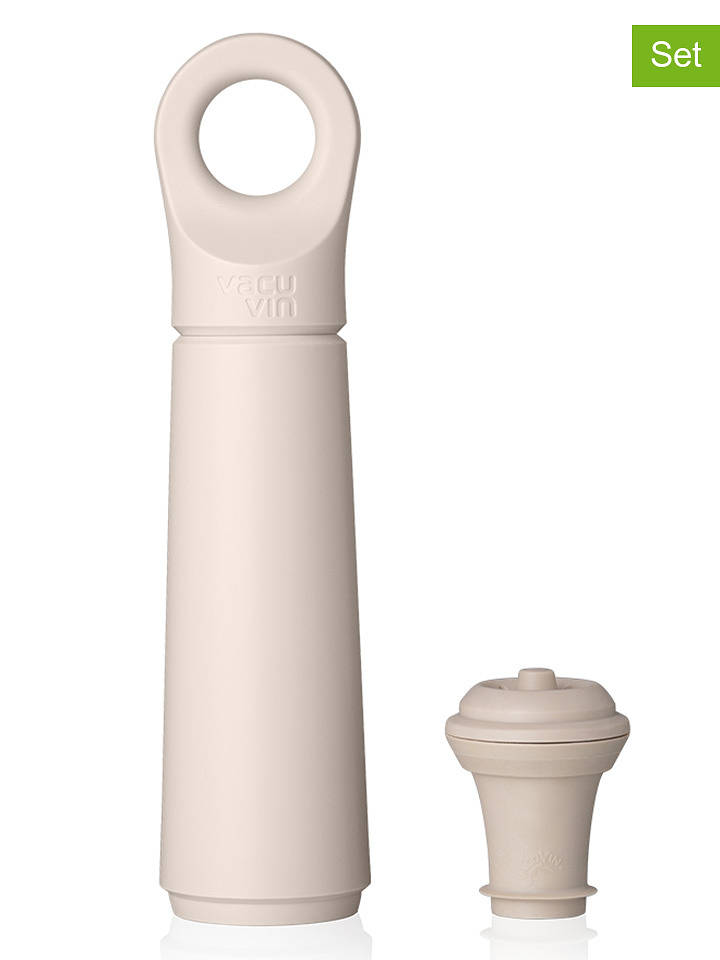 Vacu Vin 2tlg. Weinpumpen-Set ''Loop'' in Sand - onesize