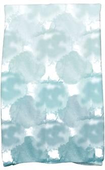 E by Design Beach Clouds Geometric Print Hand Towel