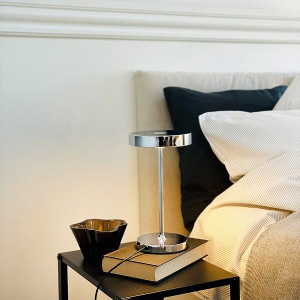Dyberg Larsen Starlight Bordlampe, Krom