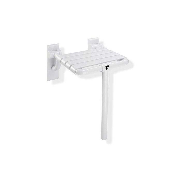 Hewi 801 Klappsitz 801.51.202S36 345 x 408 mm, koralle, mit Bodenstütze