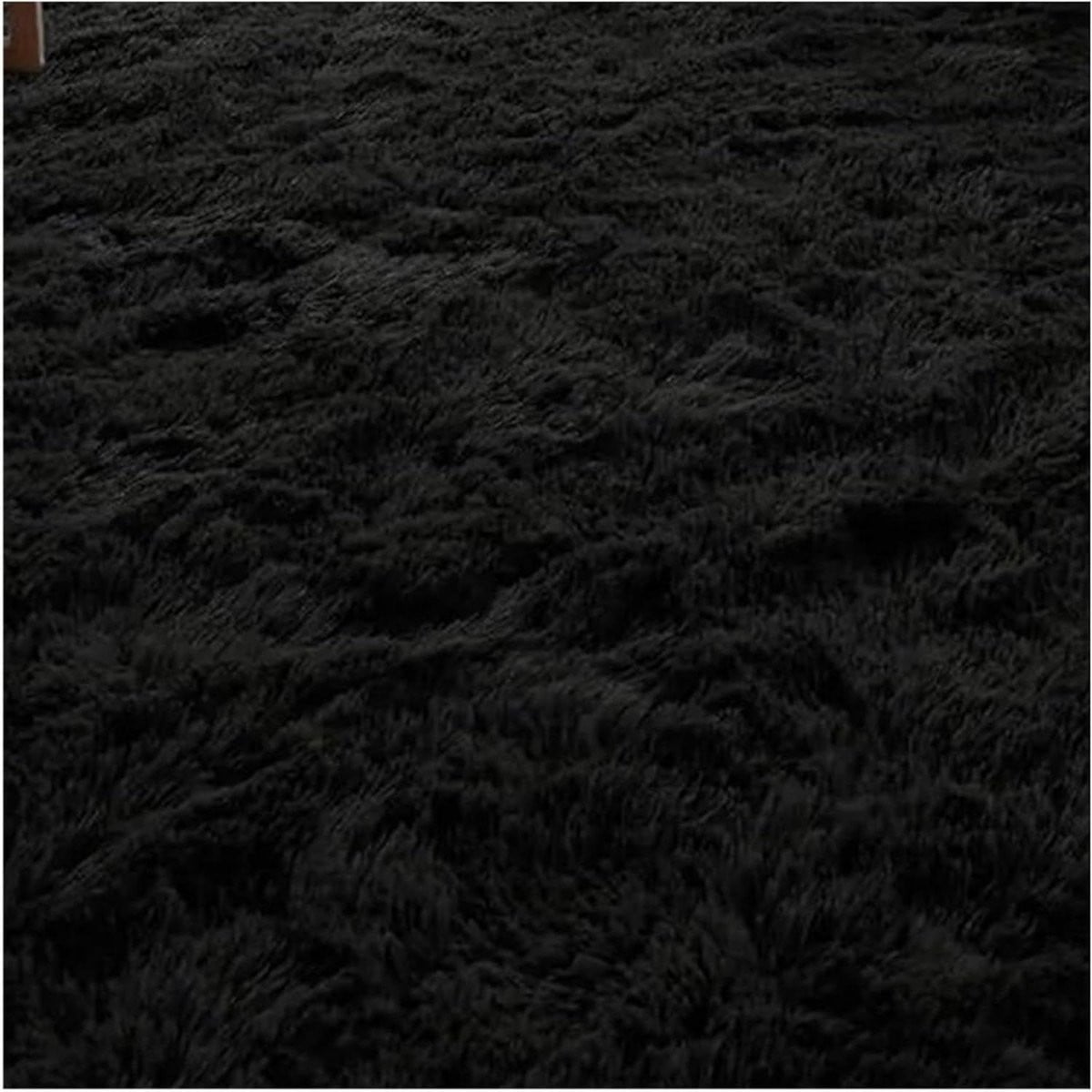 Zwart Haardtapijt - Brandwerend Open Haard Mat voor Vloerbescherming - B/D: 80 x 160 cm
