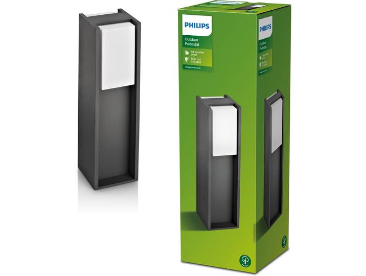 Philips Bridge sokkellamp - antraciet - klein