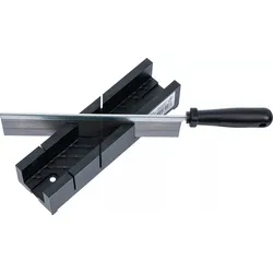 BGS DIY 50850 Schneidlade mit Feinsäge für 45 und 90 Grad Schnitte