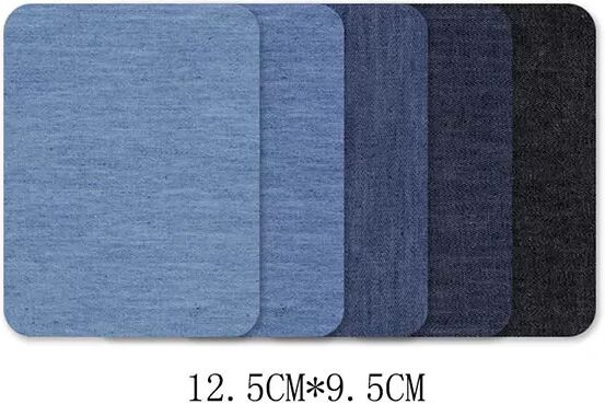 INF Patchs en jean thermocollants, patchs brodés rectangle