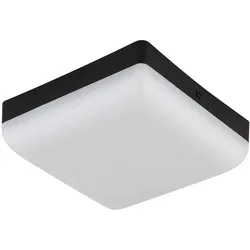 Deckenlampe Deckenleuchte LED Flurlampe schwarz Küchenleuchte quadratisch L 12cm
