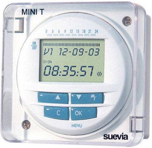 Suevia Practic Log Aufputz-Zeitschaltuhr digital 230 V/AC 3680W