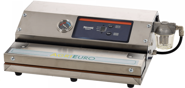 AgriEuro Premium Machine sous vide en acier Euro 370 INOX - Barre de soudure de 37 cm