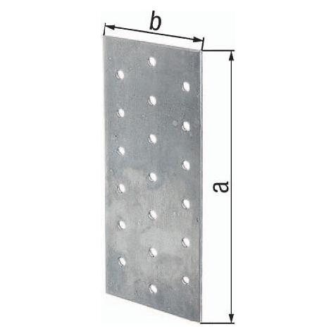 Alberts Lochplatte 240 x 80 mm, sendzimirverzinkt, 1 Stck (332006)