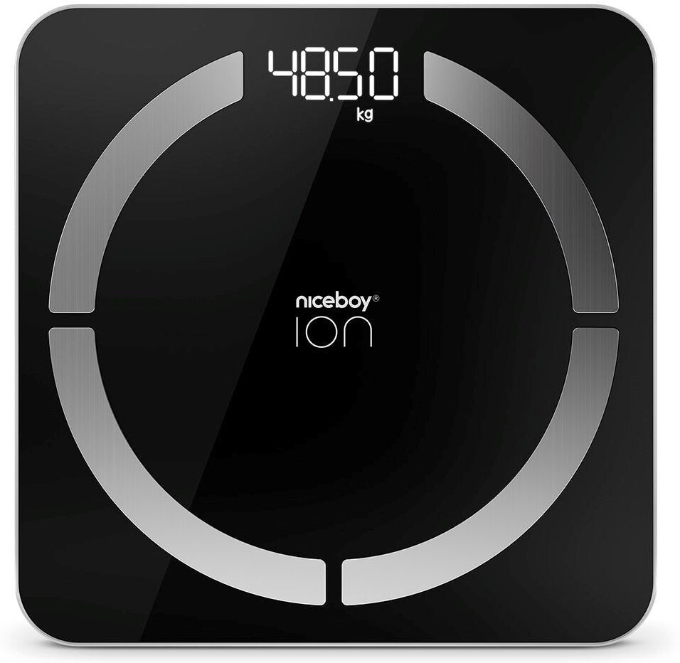 Niceboy ION Smart Scale - Bluetooth Kropsanalyse Badevægt - Sort