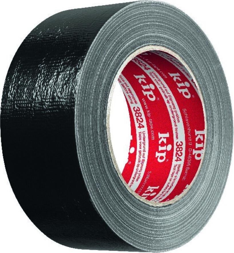 Kip-tape Steinband 3824 Zwart, Breedte: 50 mm, Lengte: 50 meter