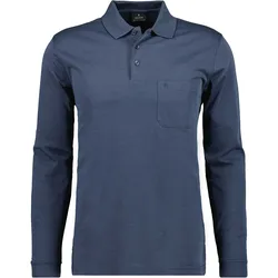 Soft Knit Polo Knopf Langarm Herren Poloshirt