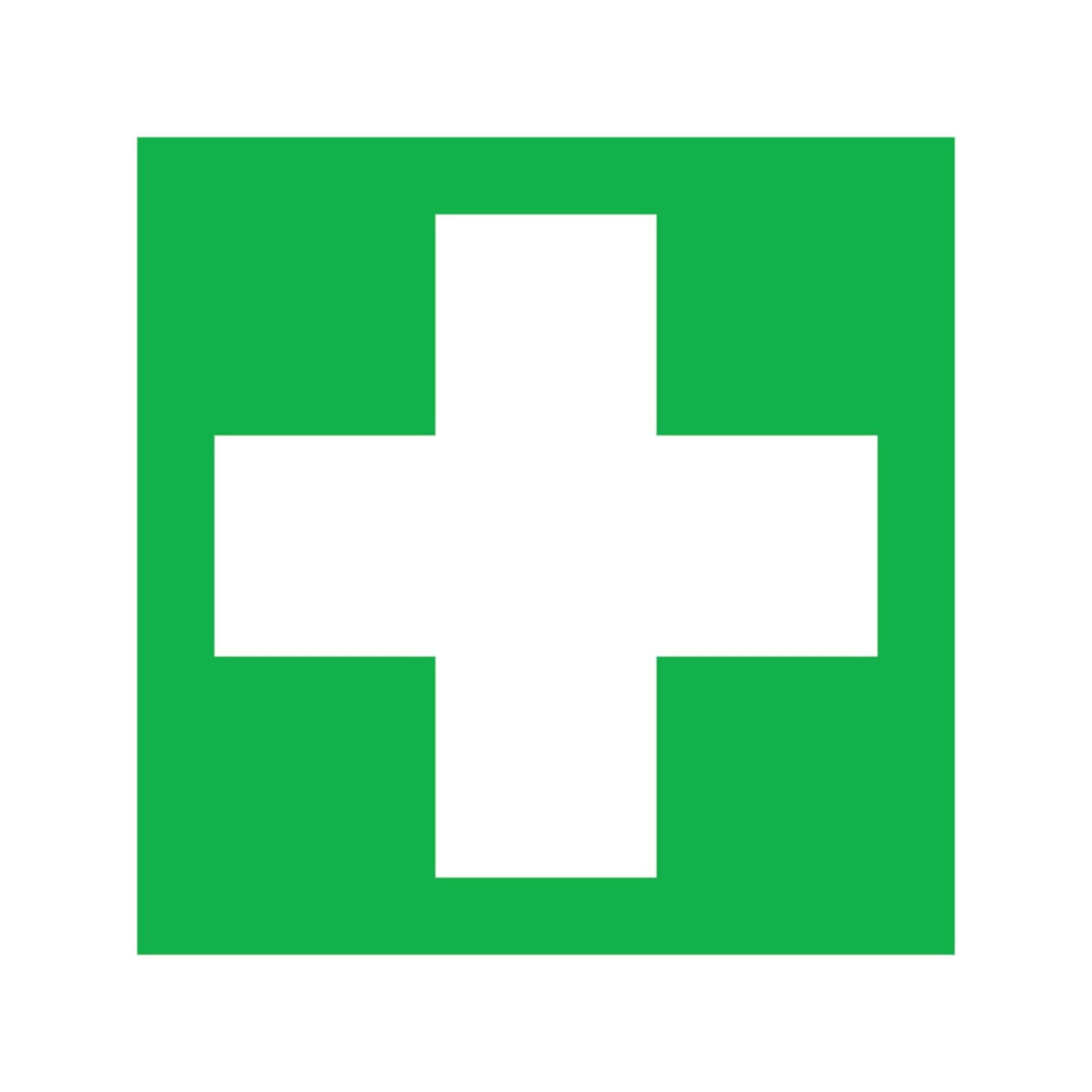 SafetyMarking Hinweißchild Alu B200xH200 mm Erste Hilfe langnachleuchtend ; wolk (15.0058)