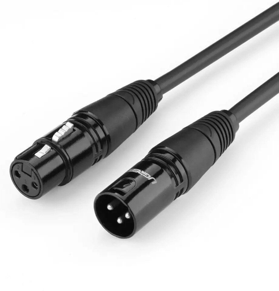 UGREEN 2m XLR til XLR Kabel - Sort