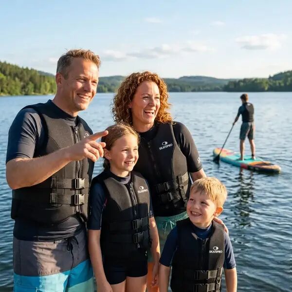 SkatePro EPE Swimming Vest (S - Schwarz)