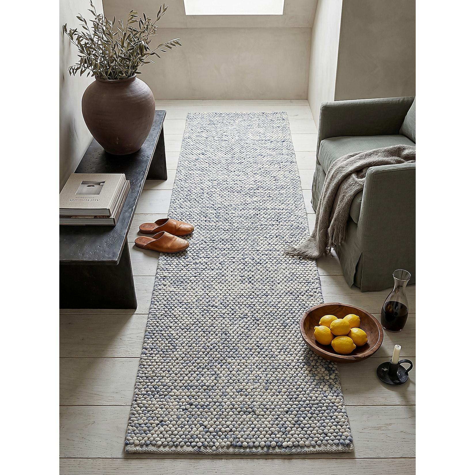 Läufer uni Hellblau 60 x 230 cm - MEDWAY Kadima Design