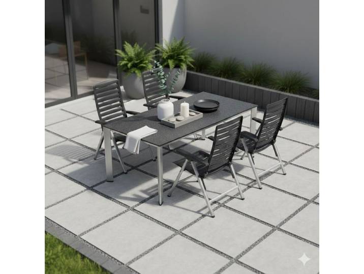 Kettler Wave Gartenmöbel-Set M (4 Plätze) Tisch 160x95cm