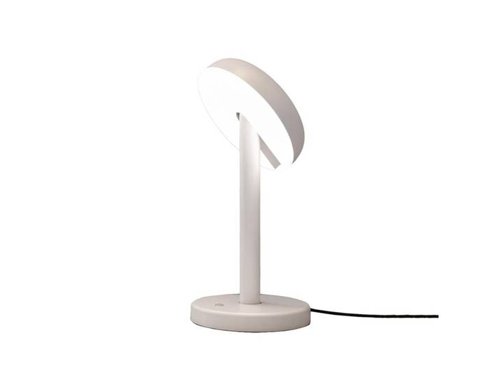 MARTINELLI LUCE lampe de table CABRIOLETTE (Blanc - Aluminium verni)