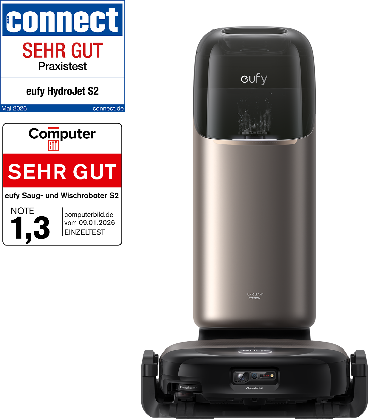 Anker eufy Saug- und Wischroboter HydroJet S2