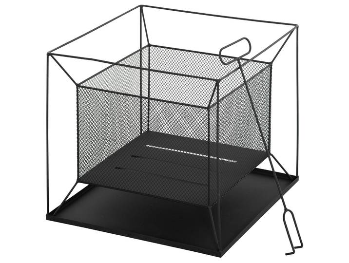 Outsunny Feuerschale modern Feuerkorb rechteckig Feuerstelle für Garten Camping