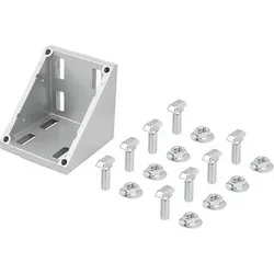 WINKEL, TYP 80x80, A=68,5, B=74 ALUMINIUM, ALUFARBE, TYP B, BN=10