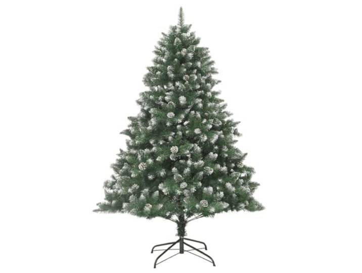 vidaXL Kunstkerstboom met standaard 240 cm PVC, kunstboom, kerstkunstboom, kerstboom met sneeuw, kunstkerstboom, kerstboom met standaard