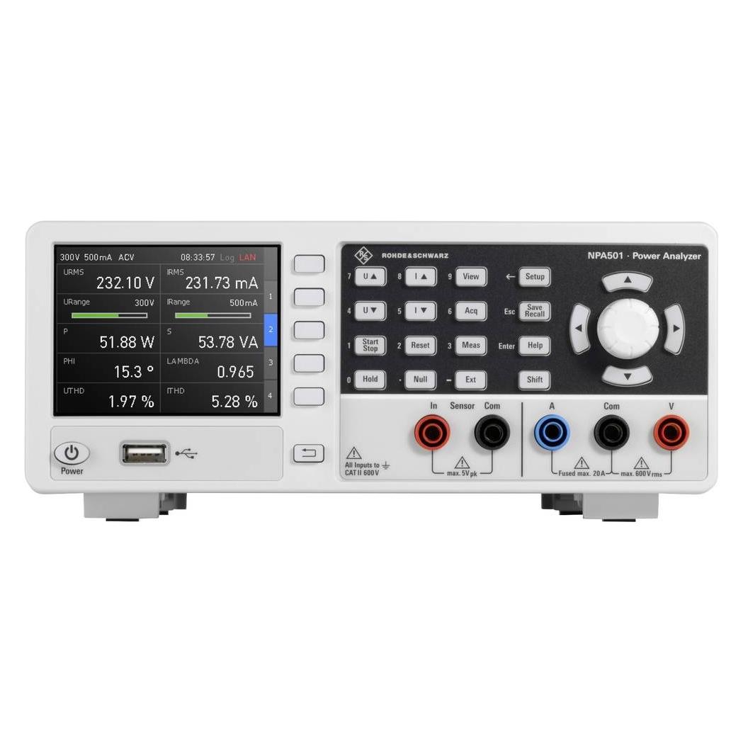 Rohde & Schwarz R&S NPA501, 1-Phasen DC-Netzanalys (NPA501)