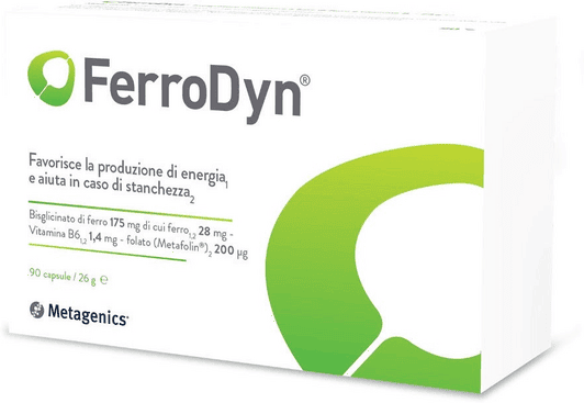 Metagenics FerroDyn Integratore di Ferro 90 Capsule