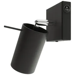 Sollux SL.1049 Wandleuchte RING schwarz mit Schalter