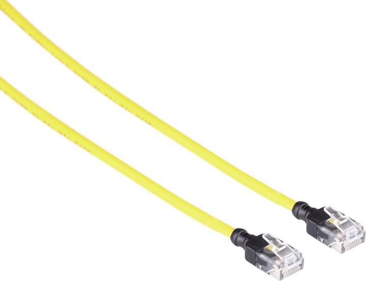 Mercodan Cat6A Slim UTP Patch Cable 5m - Yellow
